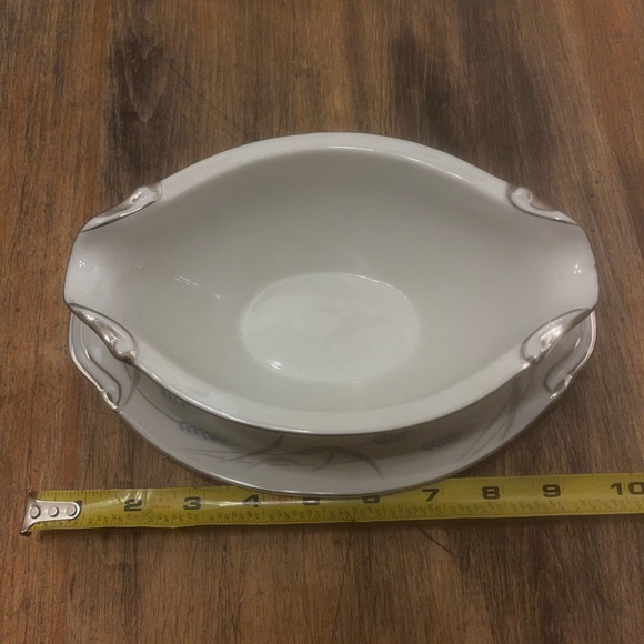 Vintage Valmont China Gravy Boat Pattern Royal Wheat - Picture 5 of 8